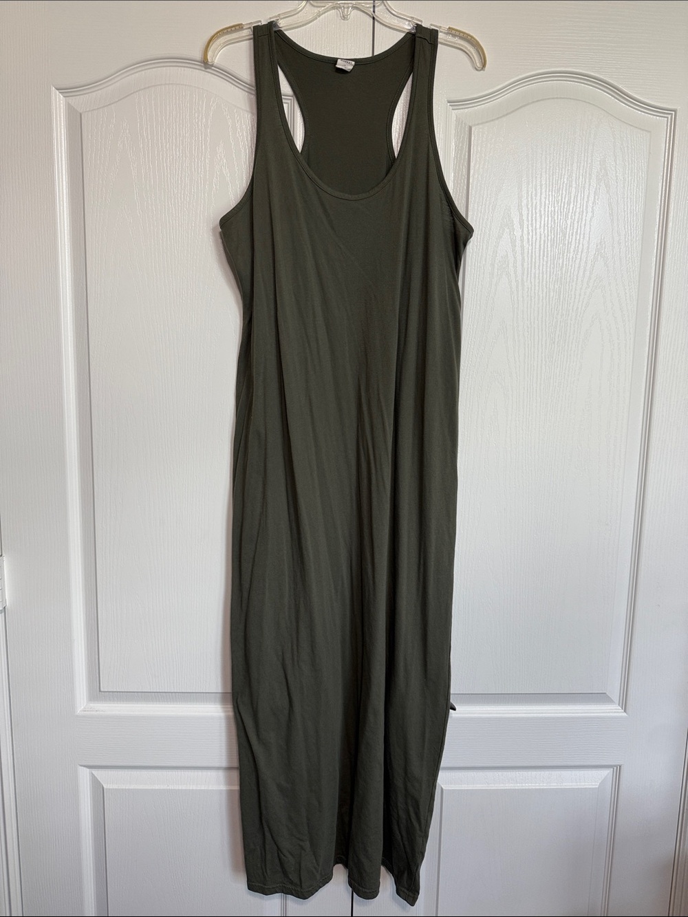Melrose and Market Olive Green Racerback Maxi Dress